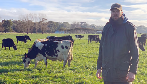 Australian dairy farmer Paul Hinkley