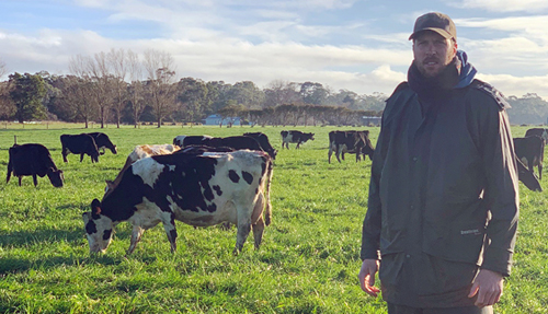 Australian dairy farmer Paul Hinkley