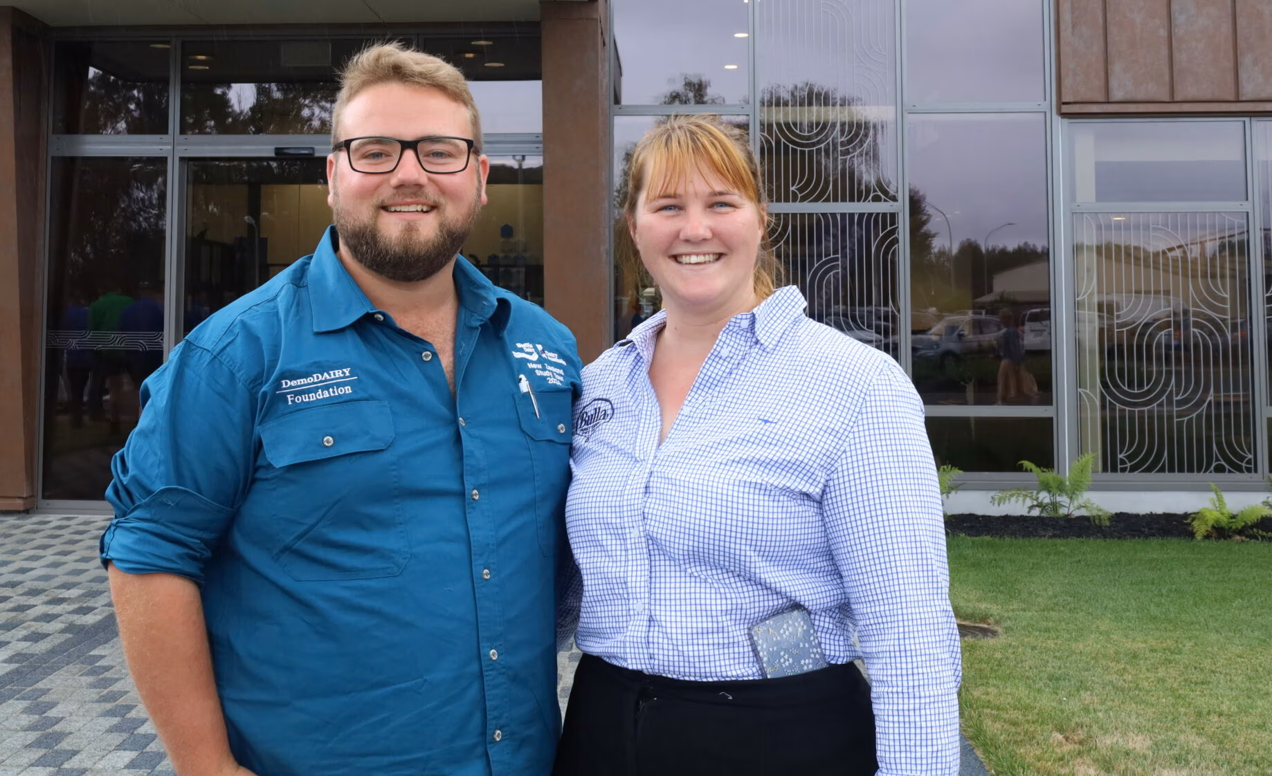 YDN study tour participants Billy Buckingham and Zoe Greenslade