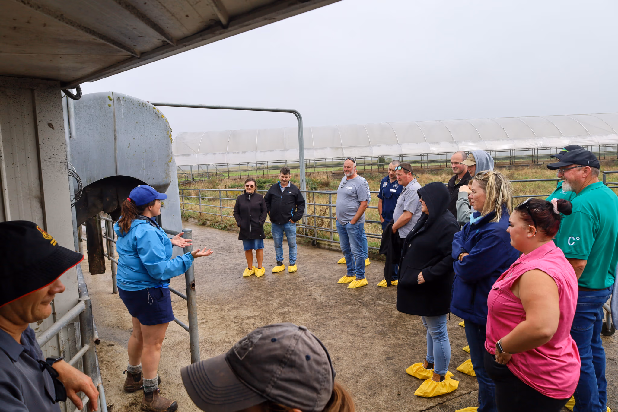 During the tour, farmers were happy to have in-depth conversations about their operations