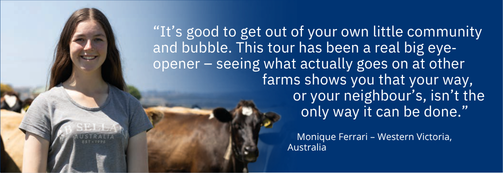 Monique Ferrari - an attendee on LIC's Tasmania farmer tour